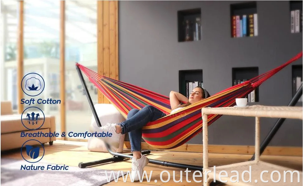 Hammock Chair Hammock Chair Hot Sale Portable Cotton Canvas Outdoor Swing Hammock